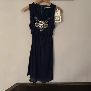 Chelsea & Violet XS navy knee length dress